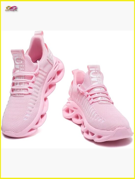 Shoes - Mesh Walking Sneakers Casual Lace Up Athletic Shoes Lightweight Breathable